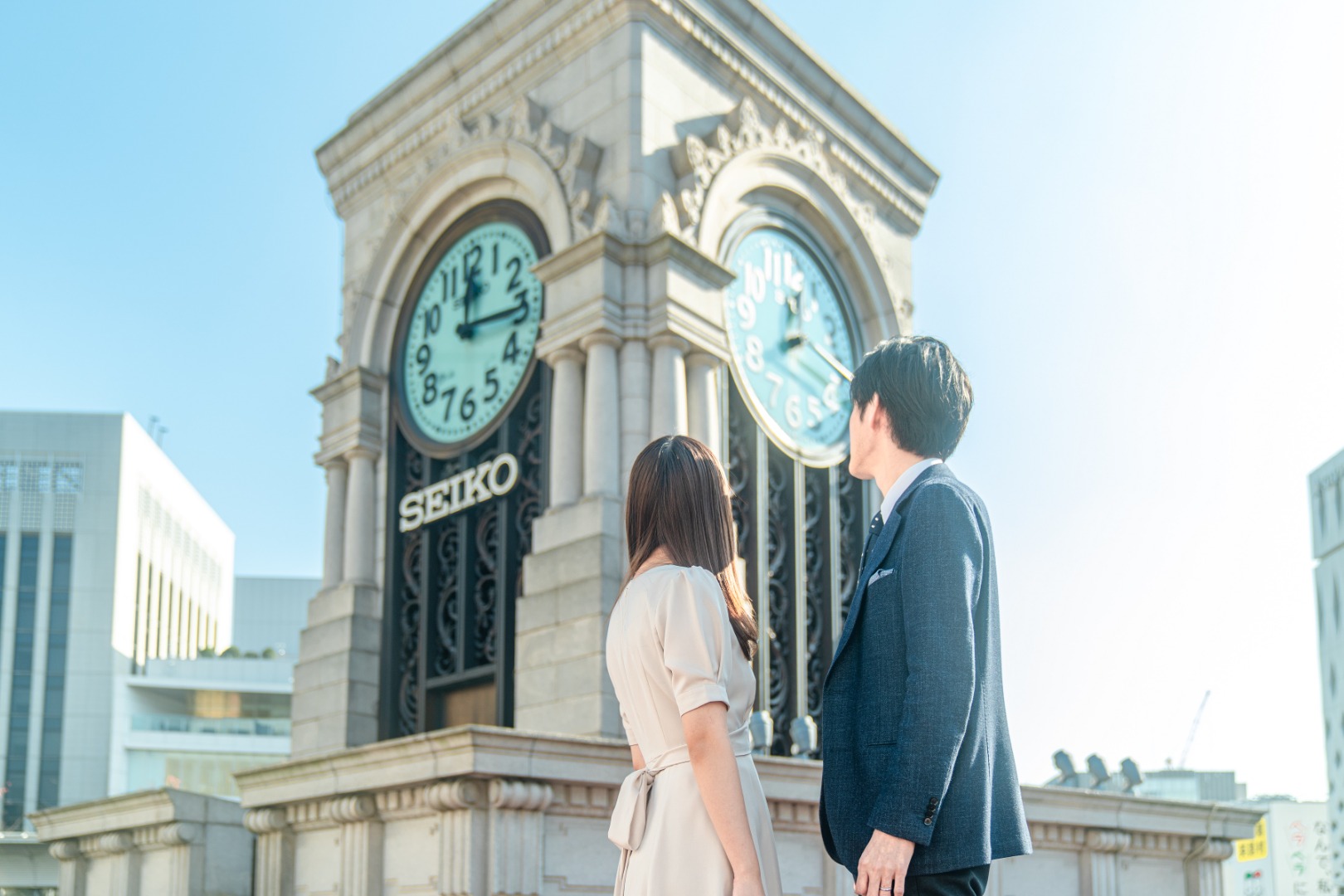 セイコースカイガーデン 時計塔記念撮影とSeiko Harmony（セイコー