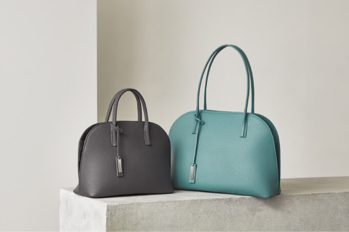 【銀座和光 WAKO】レザー ハンドバッグ グレー トート 肩掛け可能 上品 165-502507150061_1.jpg